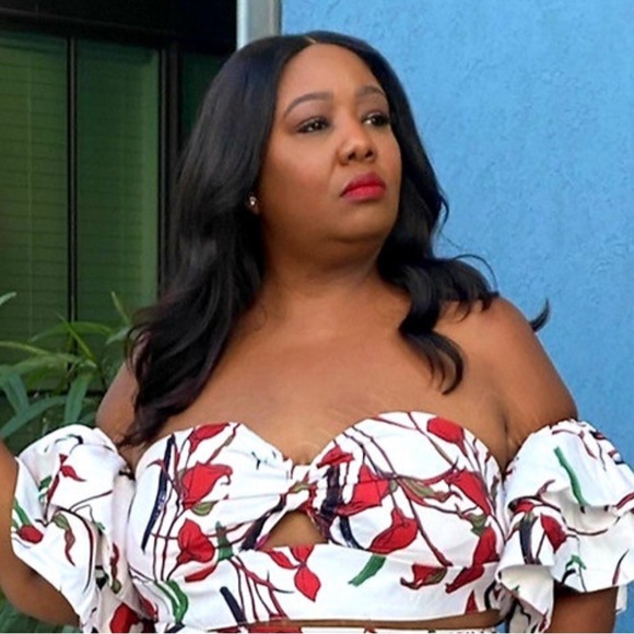 NWT L’ATISTE PLUS SIZE 2X FLORAL CROP TOP - Picture 13 of 15